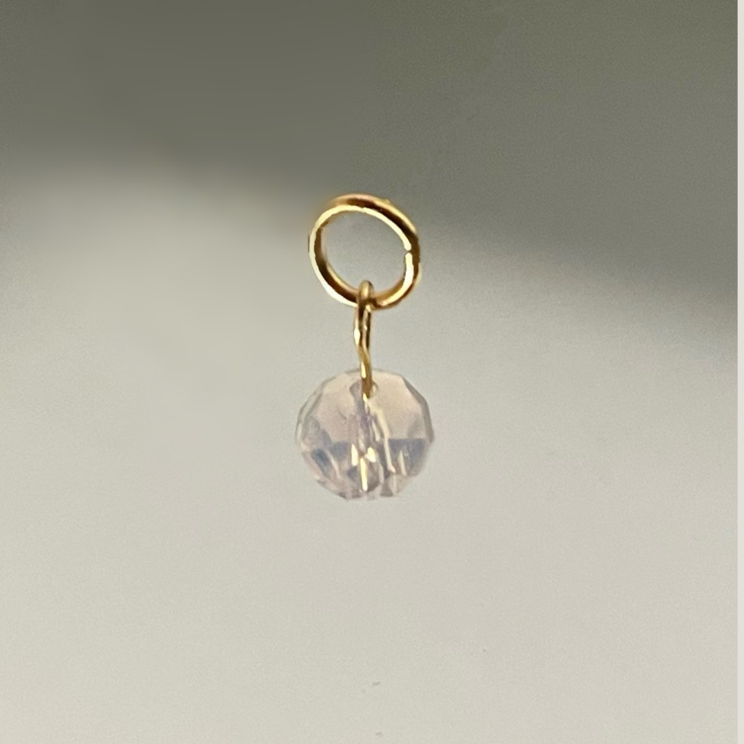 Rose Crystal Charm