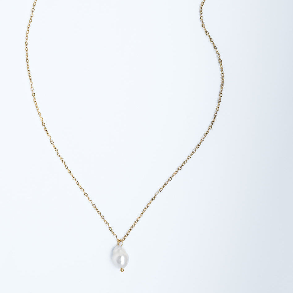 Pearl Drop Necklace Ariella Edit