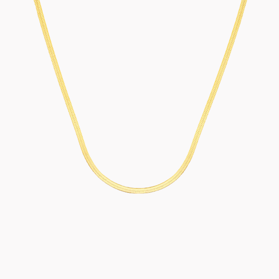 Sleek Gold Snake Chain Necklace