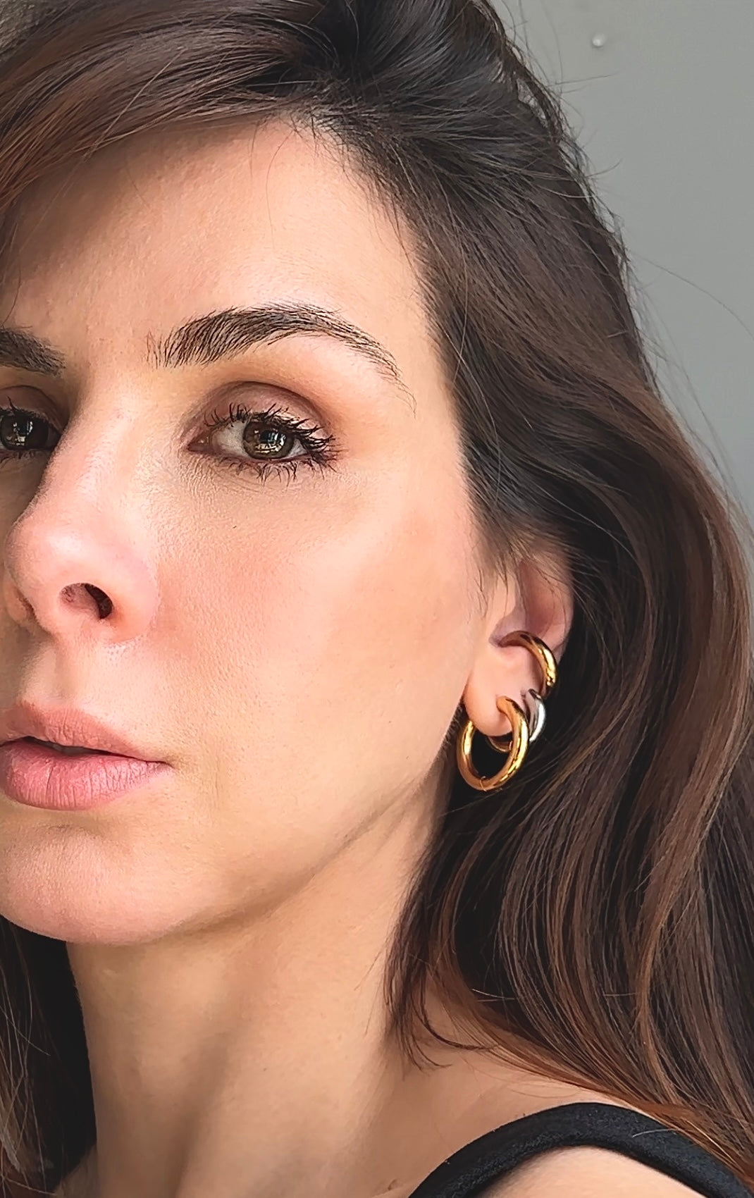 Minimalist Bold Gold Hoops