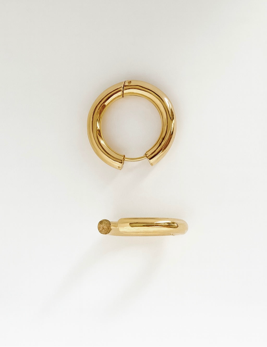 Minimalist Bold Gold Hoops