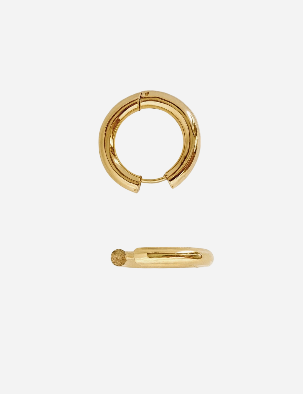 Minimalist Bold Gold Hoops