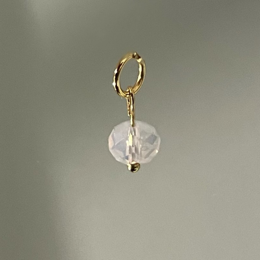 Rose Crystal Charm