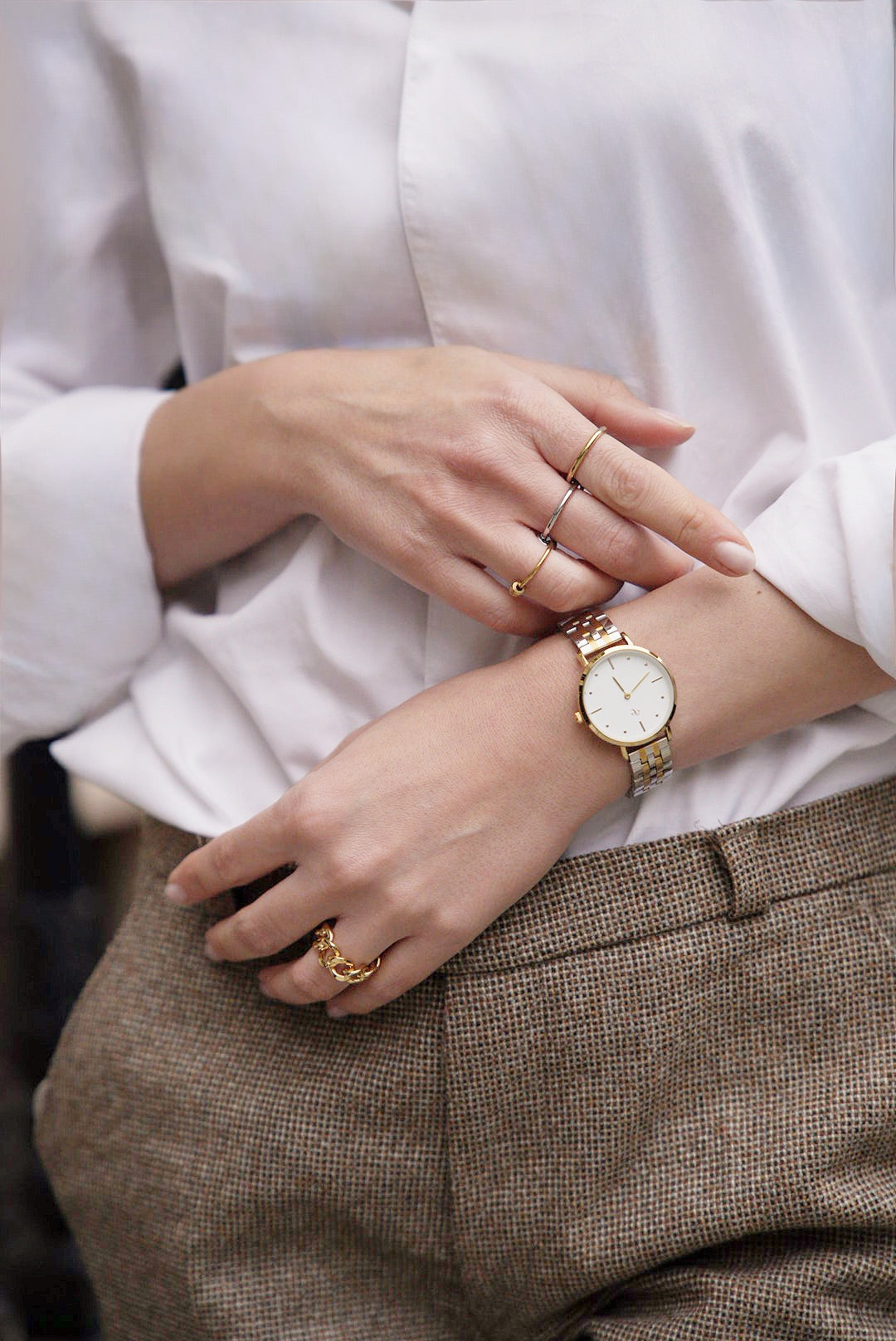 Flávia 89 – Two-Tone Watch