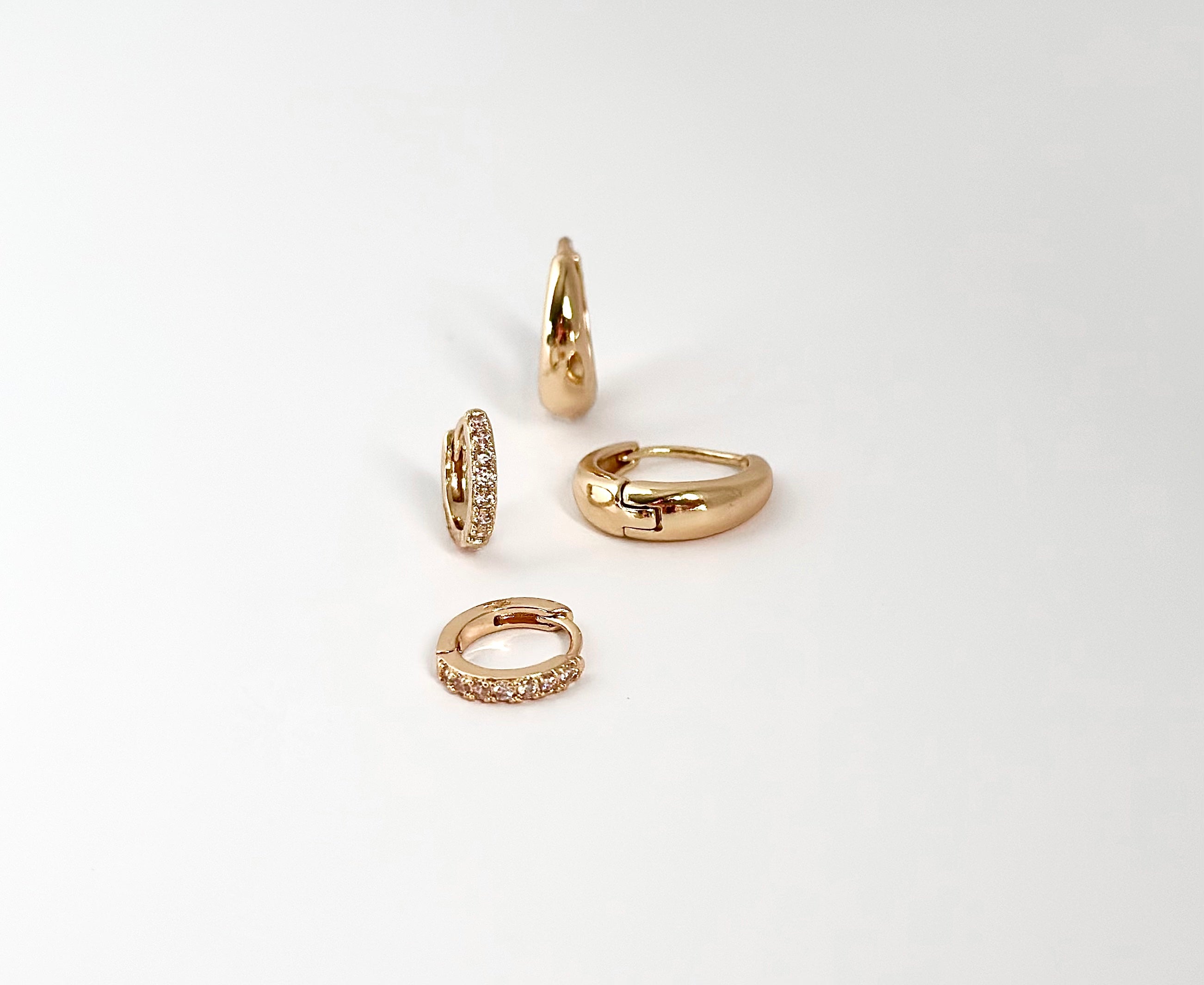 Classic & Sparkle Hoop Set